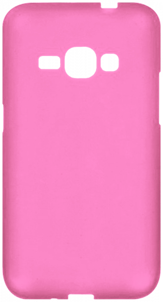 Samsung Galaxy J1 2016 (J120) szilikon tok matt-fényes keret rózsaszín