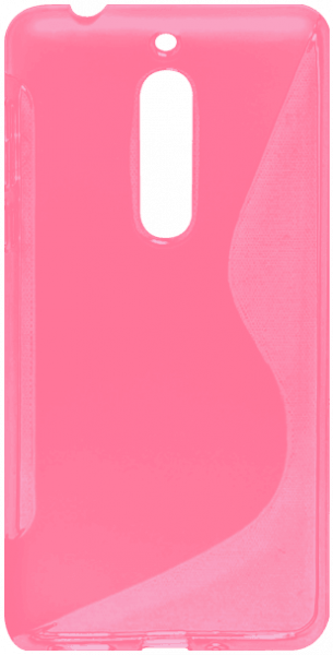 Nokia 5 szilikon tok s-line rózsaszín