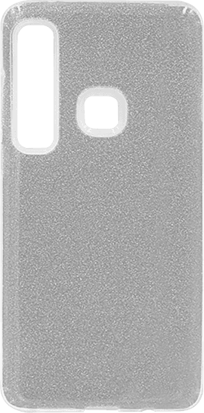 Samsung Galaxy A9 2018 (SM-A920) szilikon tok csillogó hátlap ezüst