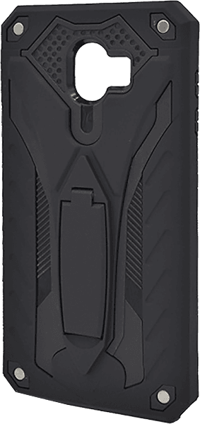 Samsung Galaxy J4 2018 (J400) ütésálló tok kitámasztó fekete