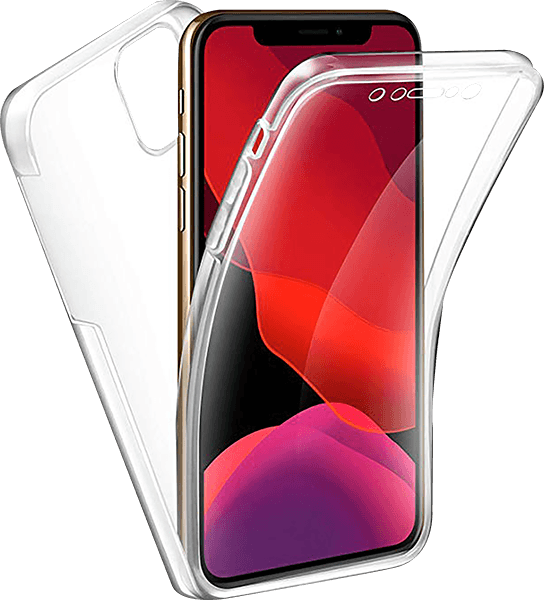 Apple iPhone 11 Pro kemény hátlap szilikon előlap 360 ° védelem átlátszó