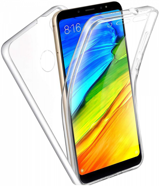 Xiaomi Redmi Note 5A (Prime) szilikon tok 360 ° védelem átlátszó