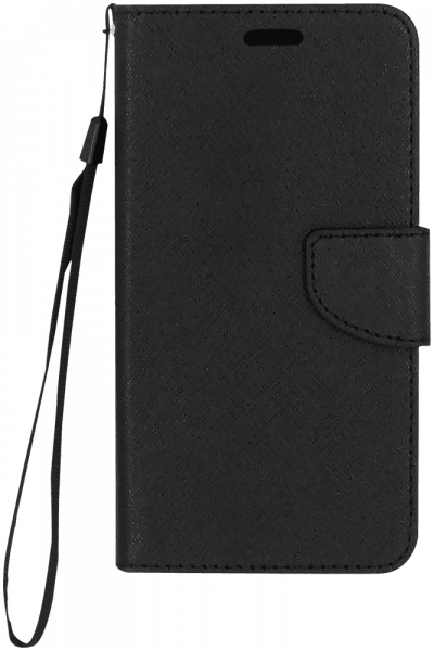 Xiaomi Redmi Y1 Lite (Note 5A) oldalra nyíló flipes bőrtok csuklópánt fekete