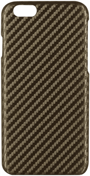 Apple iPhone 6S Plus kemény hátlap karbon mintás barna