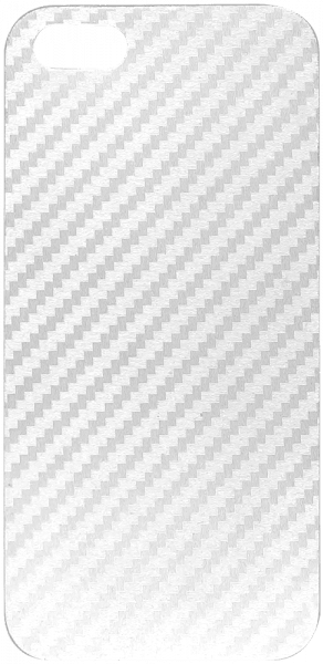 Apple iPhone 5S kemény hátlap karbon mintás fehér