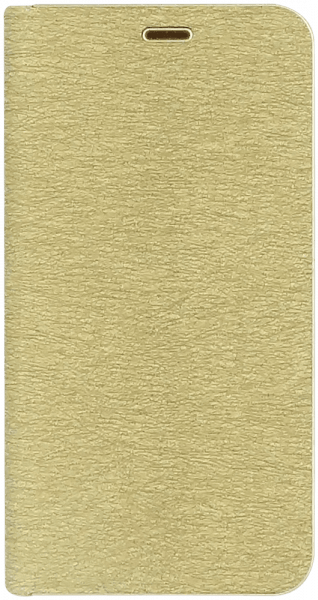 Huawei P20 Lite oldalra nyíló flipes velúr tok LUNA Book bőrhatású prémium arany