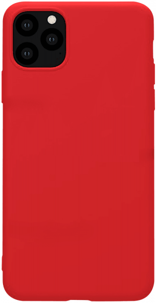 Apple iPhone 11 Pro Max szilikon tok matt piros