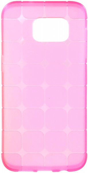 Samsung Galaxy S7 Edge (G935) szilikon tok négyzet minta rózsaszín