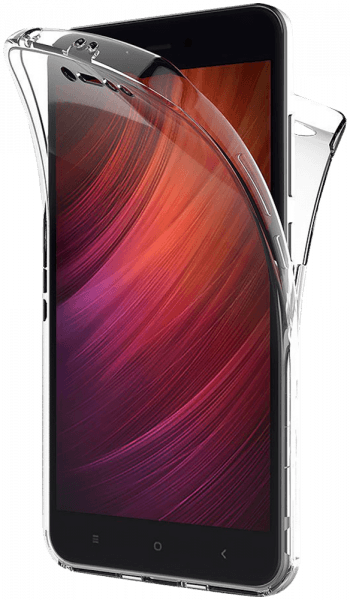 Xiaomi Redmi Note 5A (Prime) szilikon tok 360 ° védelem átlátszó
