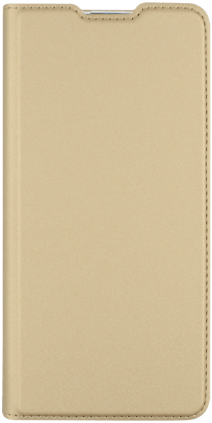 Samsung Galaxy A21 (SM-A210F) oldalra nyíló flipes bőrtok gyári DUX DUCIS bankkártya tartó arany