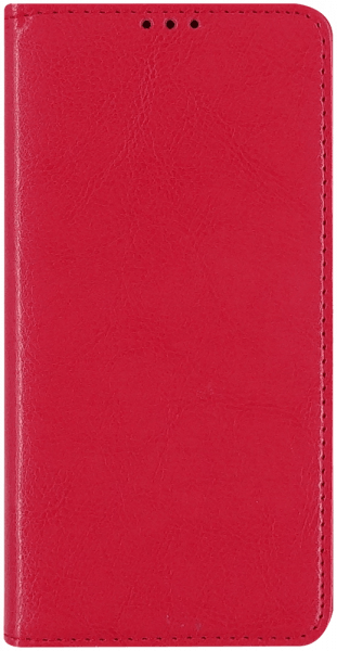 Samsung Galaxy A10e (SM-A102) oldalra nyíló flipes bőrtok valódi bőr piros