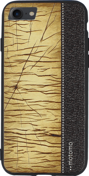 Apple iPhone SE (2020) kemény hátlap bőrhatású fa mintás