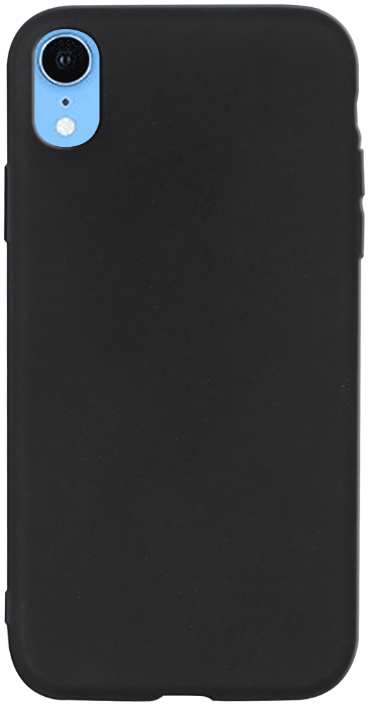 Apple iPhone XR szilikon tok matt fekete