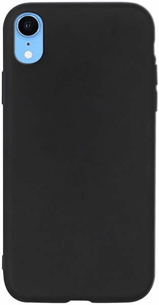 Apple iPhone XR szilikon tok matt fekete