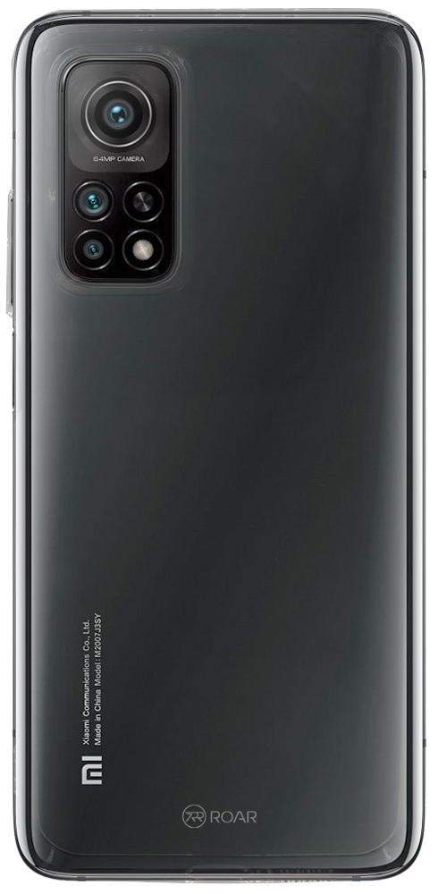 Xiaomi Mi 10T Pro szilikon tok gyári ROAR kameravédővel átlátszó