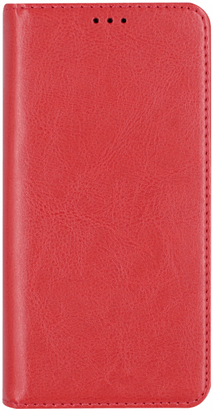 Samsung Galaxy A20s (SM-A207F) oldalra nyíló flipes bőrtok valódi bőr piros