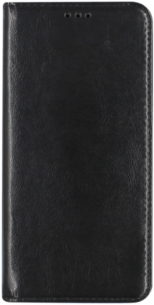 Samsung Galaxy A20s (SM-A207F) oldalra nyíló flipes bőrtok valódi bőr fekete