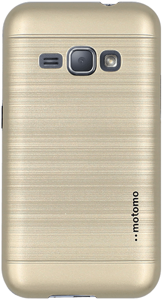 Samsung Galaxy J1 2016 (J120) kemény hátlap szálcsiszolt mintás arany