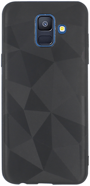 Samsung Galaxy A6 2018 (A600) szilikon tok gyémánt mintás fekete