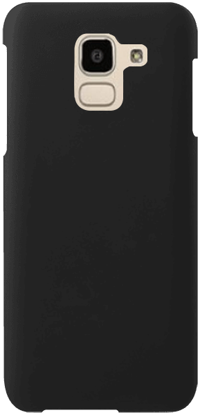 Samsung Galaxy J6 2018 (J600) kemény hátlap gumírozott fekete