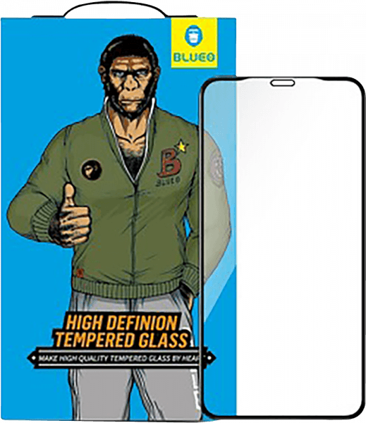 Apple iPhone 8 Plus edzett üvegfólia Mr Monkey átlátszó fekete