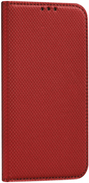 LG K50S oldalra nyíló flipes bőrtok rombusz mintás piros