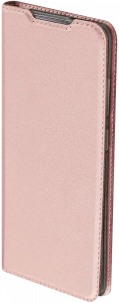 Samsung Galaxy S20 (SM-G980F) oldalra nyíló flipes bőrtok elől-hátul mágneses rozéarany