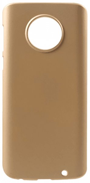 Motorola Moto G6 Plus kemény hátlap gumírozott arany