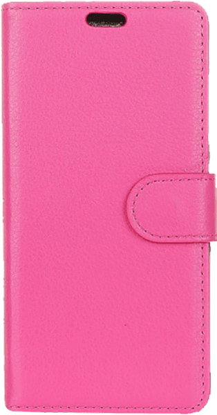 Nokia X6 2018 (6.1 Plus) oldalra nyíló flipes bőrtok asztali tartó funkciós rózsaszín