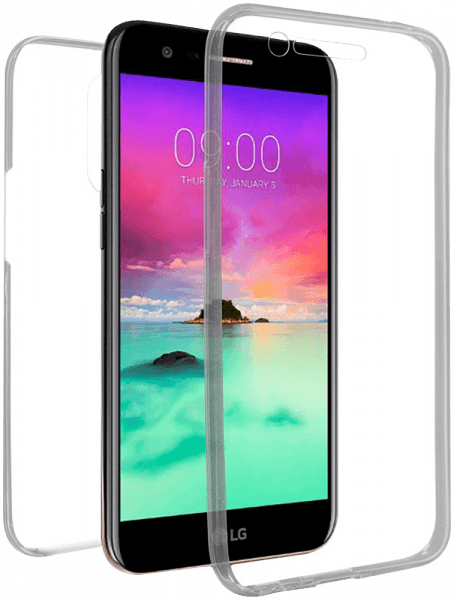 LG K10 2017 (M250N) szilikon tok 360 ° védelem átlátszó