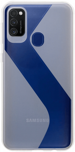 Samsung Galaxy M21 (SM-M215F) szilikon tok S-CASE átlátszó