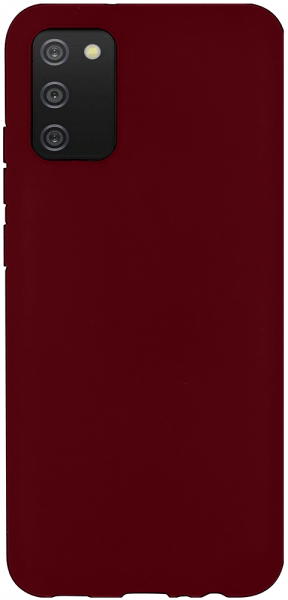 Samsung Galaxy A02s (SM-A025) szilikon tok matt bordó