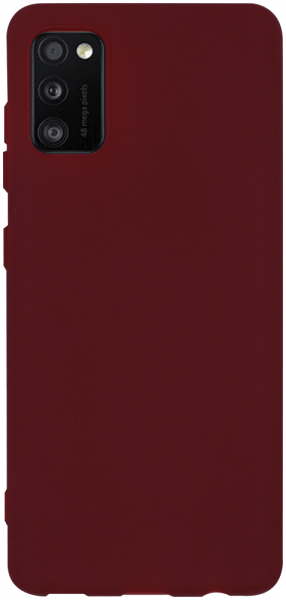 Samsung Galaxy A41 ( SM-A415F) szilikon tok matt bordó
