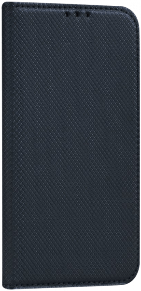 Xiaomi Poco M3 oldalra nyíló flipes bőrtok rombusz mintás fekete