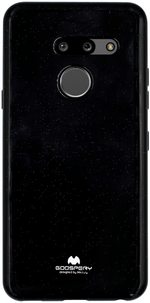 LG G8 ThinQ szilikon tok gyári MERCURYCASE csillámos fekete
