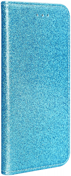 Samsung Galaxy Xcover 5 (SM-G525F) oldalra nyíló flipes bőrtok csillámos kék