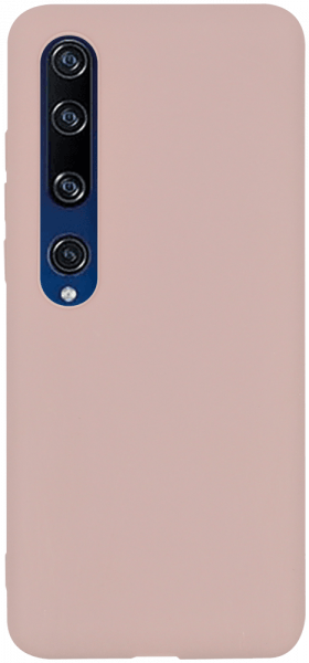 Xiaomi Mi 10 Pro 5G szilikon tok matt púder színű