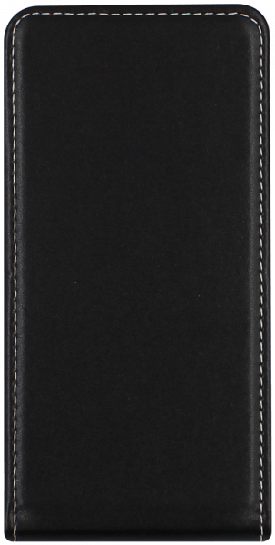 Nokia 4 2019 (4.2) lenyíló flipes bőrtok fekete