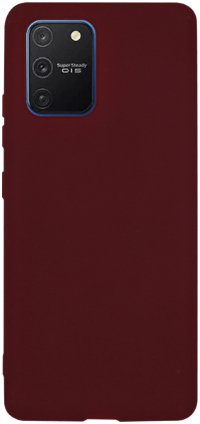 Samsung Galaxy S10 Lite (SM-G770F) szilikon tok matt bordó
