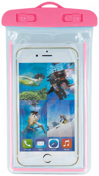 Sony Xperia XA1 vízálló tok univerzális fluoreszkáló rózsaszín