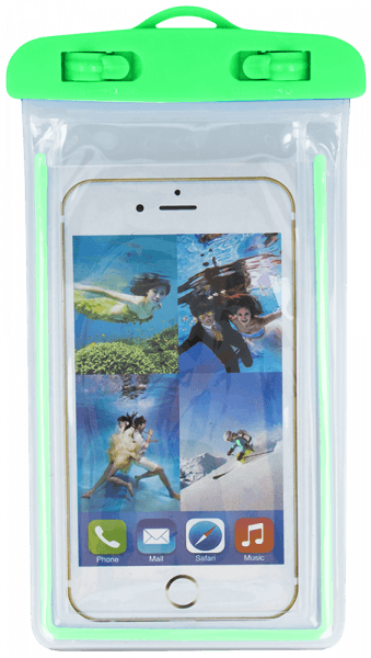 Huawei Nova 2 vízálló tok univerzális fluoreszkáló zöld