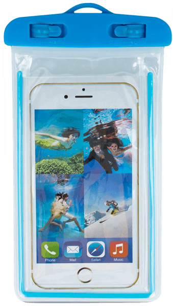 Samsung Galaxy J2 Core (SM-J260F) vízálló tok univerzális fluoreszkáló kék