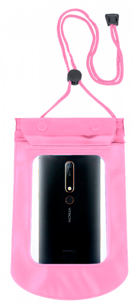 LG K10 2018 (X410) vízálló tok univerzális rózsaszín