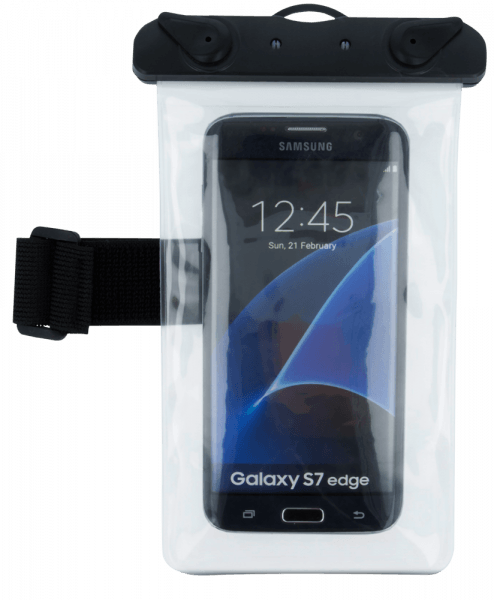 Samsung Galaxy Xcover 5 (SM-G525F) vízálló tok univerzális, karszalaggal átlátszó