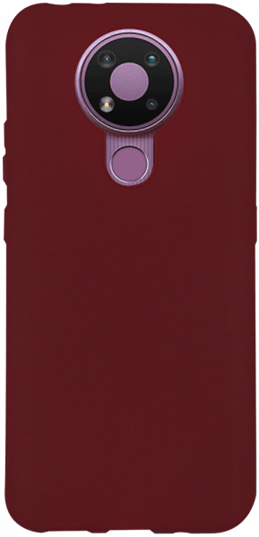 Nokia 3.4 szilikon tok matt bordó