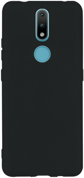 Nokia 2.4 szilikon tok matt fekete