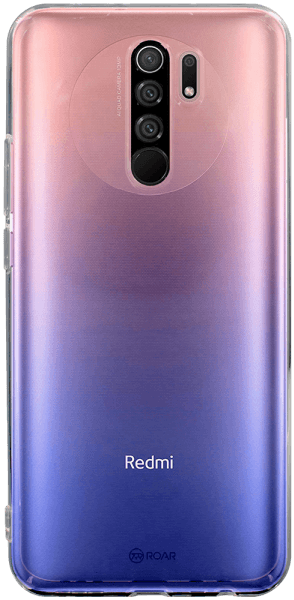 Xiaomi Redmi 9 Prime szilikon tok gyári ROAR kameravédővel átlátszó