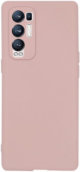 Oppo Find X3 Neo szilikon tok kameravédővel matt púder színű