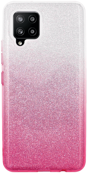 Samsung Galaxy A42 5G (SM-A426B) szilikon tok csillogó hátlap rózsaszín/ezüst