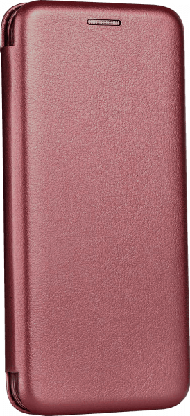 Xiaomi Redmi 8 oldalra nyíló mágneses flipes bőrtok prémium minőség bordó